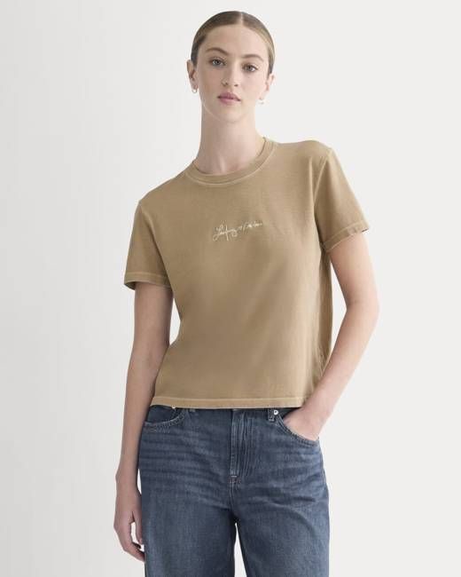 Everlane x The Laufey Foundation Box-Cut Tee | Weathered Clay