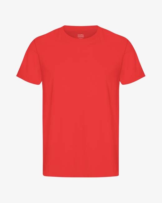 Classic Organic Tee - Red Tangerine