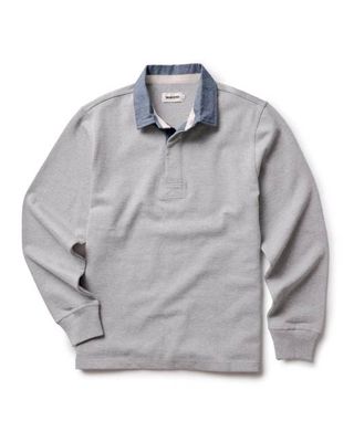 The Rugby Shirt in Heather Grey