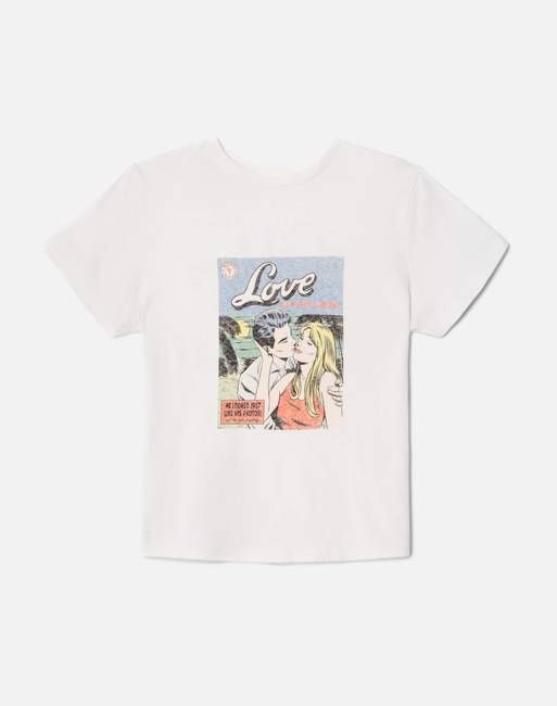 Classic "Swipe" Tee - Vintage White