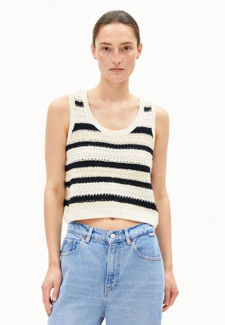 CLAAIRE STRIPES | raw white-night sky