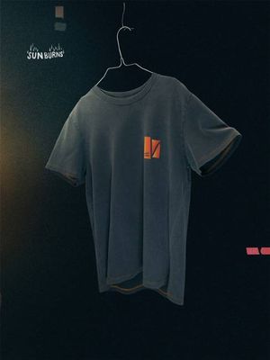 Roy Sunburns T-Shirt Antracite regular fit tee | Nudie Jeans