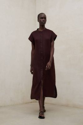 AMETHYST DRESS BROWN