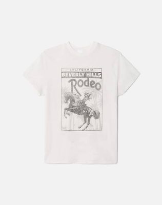 70s Loose "Rodeo Drive" Tee - Vintage White