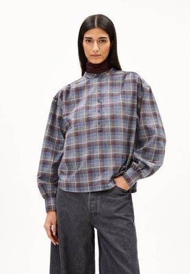 EFINARAA KARIERTE BLUSE | dark cranberry-nightshadow