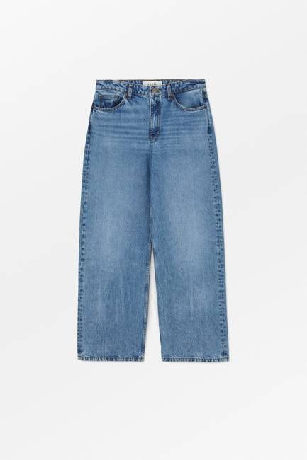 Willow wide jeans - Worn mid blue