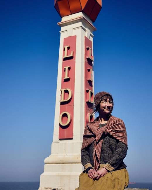 Triangle Scarf | Red Stripe