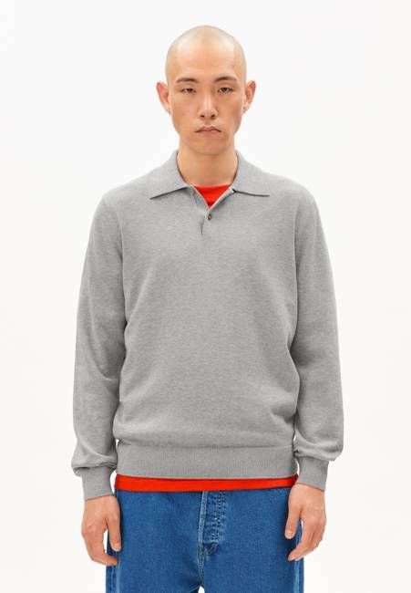 KNIT LONGSLEEVE POLOSHIRT