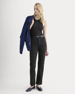 High-Rise Cigarette Jean | Black