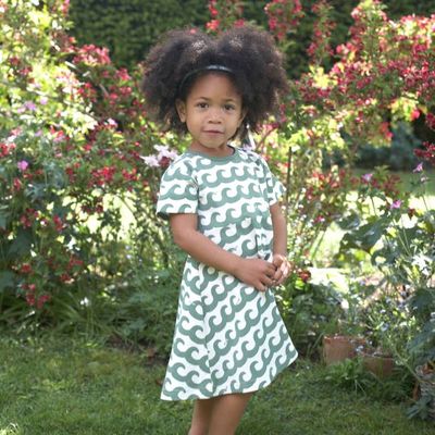 Summer Skater Dress - Waves