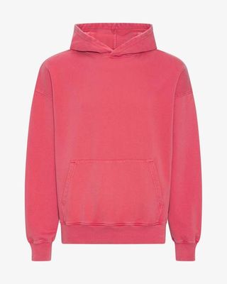 Organic Oversized Hood - Faded Red