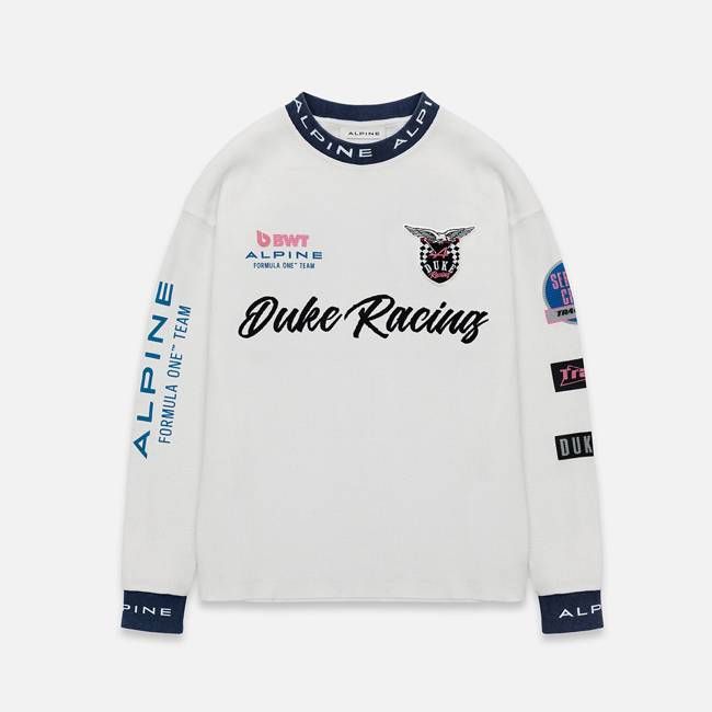 Alpine Formula One Team White Waffle Top