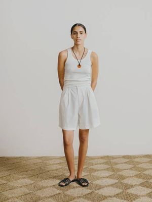 Pfeiffer Short, Organic Poplin, Natural