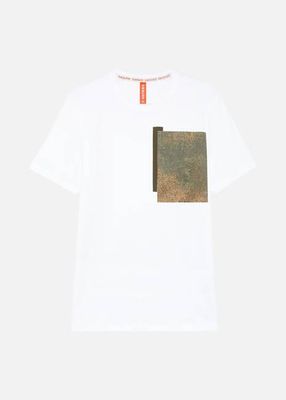 DAPPLE OFF-CUT TEE WHITE