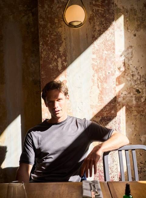 ZQ Merino Wool Chocolate Super 120s Stretch T-Shirt