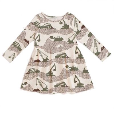 Madison Dress - Construction Forest Green