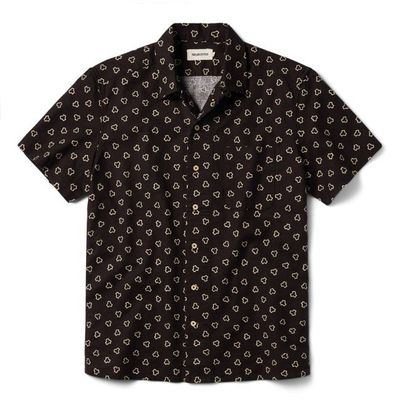 The Short Sleeve Hawthorne in Espresso Geo