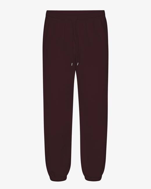 Organic Relaxed Sweatpants - Oxblood Red