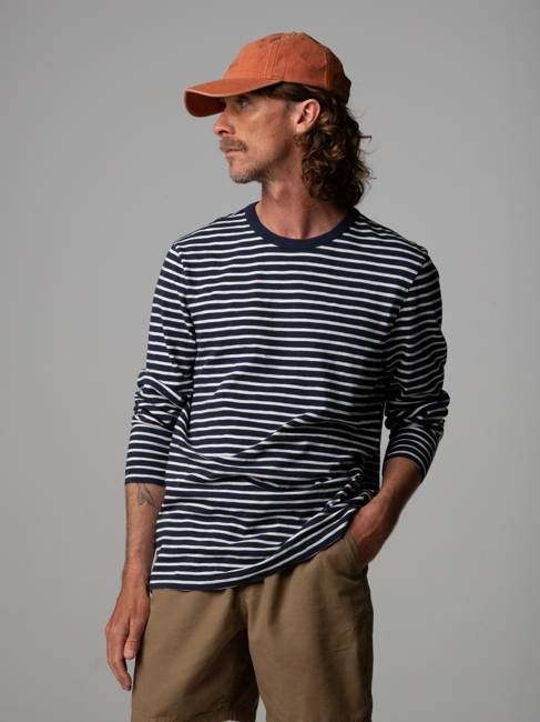Men's Channel Stripe Long Sleeve T-Shirt
