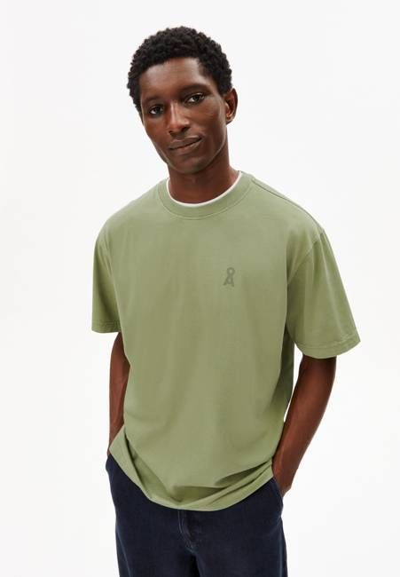 ICONIC Å MAARKOS GD T-SHIRT | fatigue green washed
