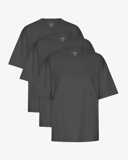 Oversized Organic T-Shirt - Lava Grey (3-Pack)
