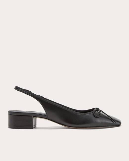 The Ballet Slingback Heel | Black