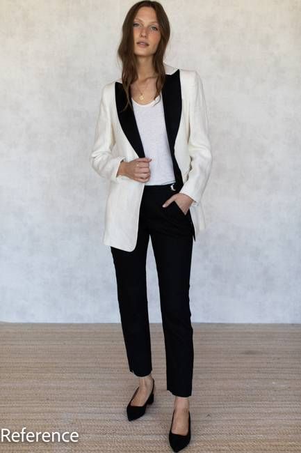 Pull Tab Ankle Pant - Black Linen