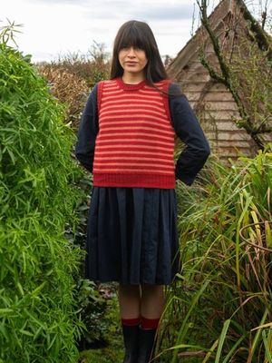 Ingleton Vest in Jam & Shrimp