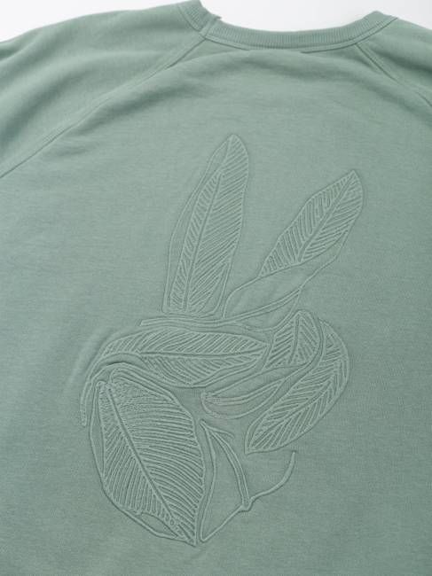 GOOD VIBES Embroidered Organic Pullover