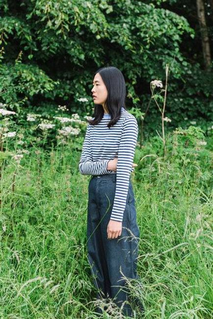 Tracey-Dee Organic Cotton Trouser In Denim