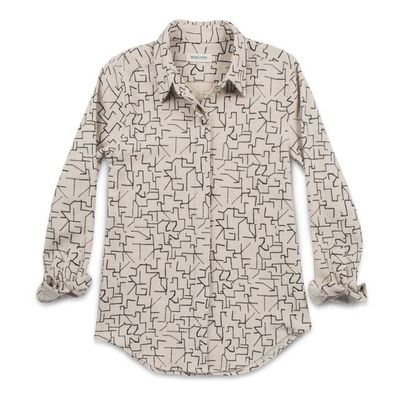 The Michelle Shirt in Maze Print