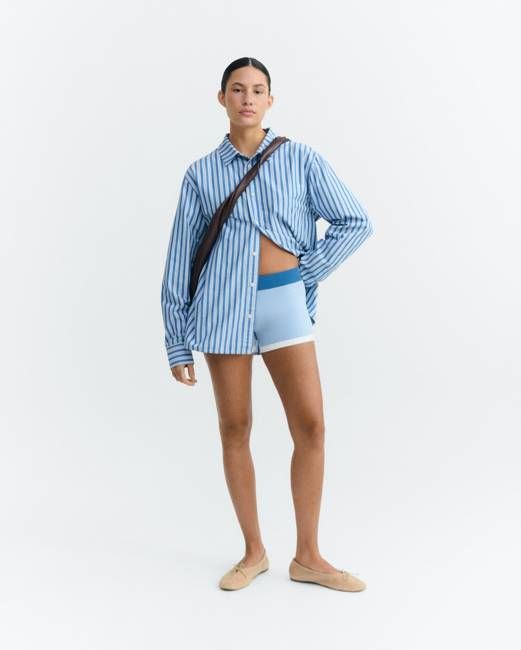 Rudy blue knitted shorts
