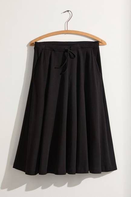 Women's 100% Organic Cotton Midi Skirt with Pockets