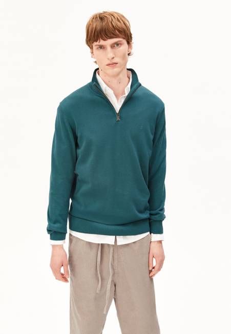FAABES KNIT SWEATER | petrol velvet