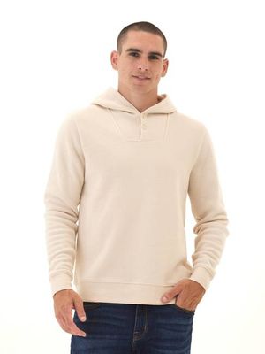 Kieran Triblend Fleece Henley Hoodie