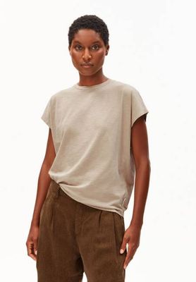 SLUB JERSEY T-SHIRT | sandstein