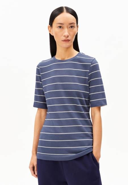 JAANISARA FINE STRIPE | nightshadow-oatmilk