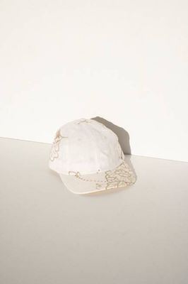 Ball Cap - White Vintage Tablecloths #3