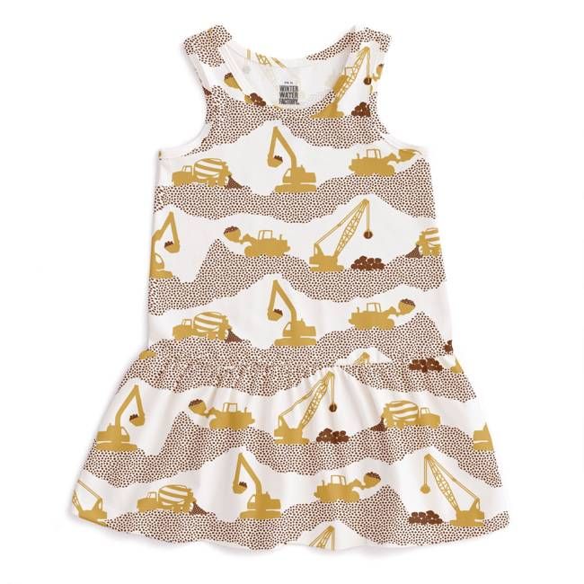 Valencia Dress - Construction Yellow & Chestnut