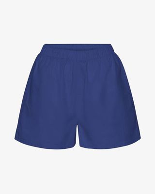 Women Organic Twill Shorts - Marine Blue