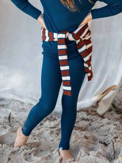 Knit Leggings Teal