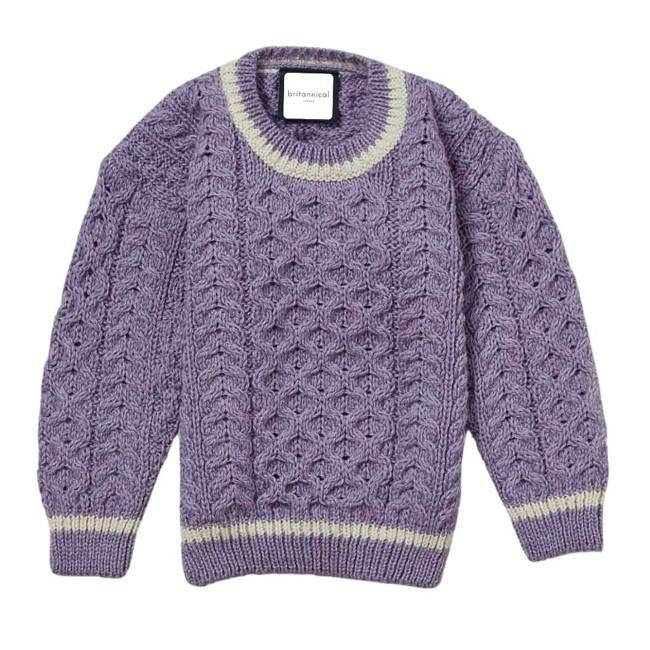 London Days Merino Children's Sweater - Amethyst