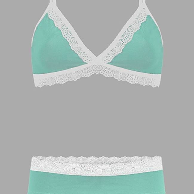 Set: Bio BH+ Hipster, Spitze mint - kaufen