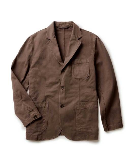 The Foundation Sportcoat in Organic Espresso Twill