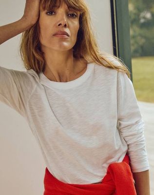 The LAYERED Tee//Lang - Weiß