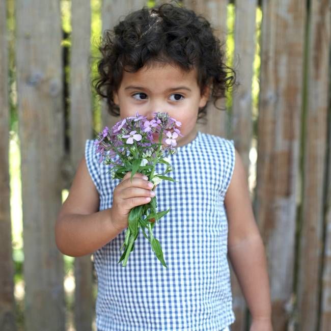 Summer Top (Seersucker Check) - Indigo