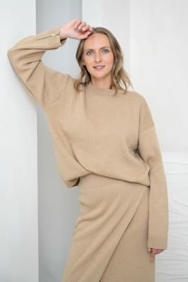 Strickpullover sand