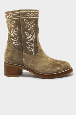 Ella Suede Boots | Khaki