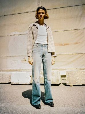 Juni Checked Shirt Brown regular fit shirt | Nudie Jeans