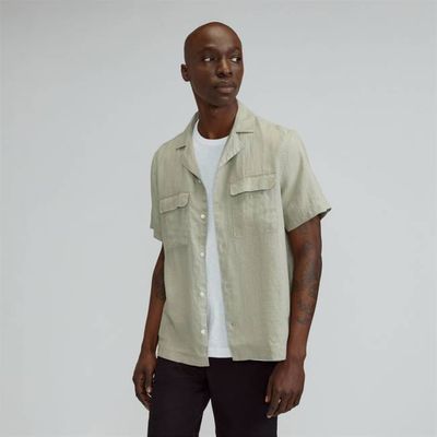 The Resort Shirt in Linen | Seagrass